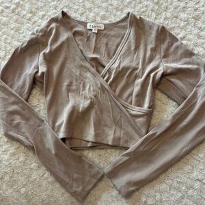 Crossover Long Sleeve Top